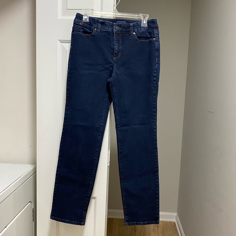 Talbots Simply Flattering Five Pocket Jeans Blue